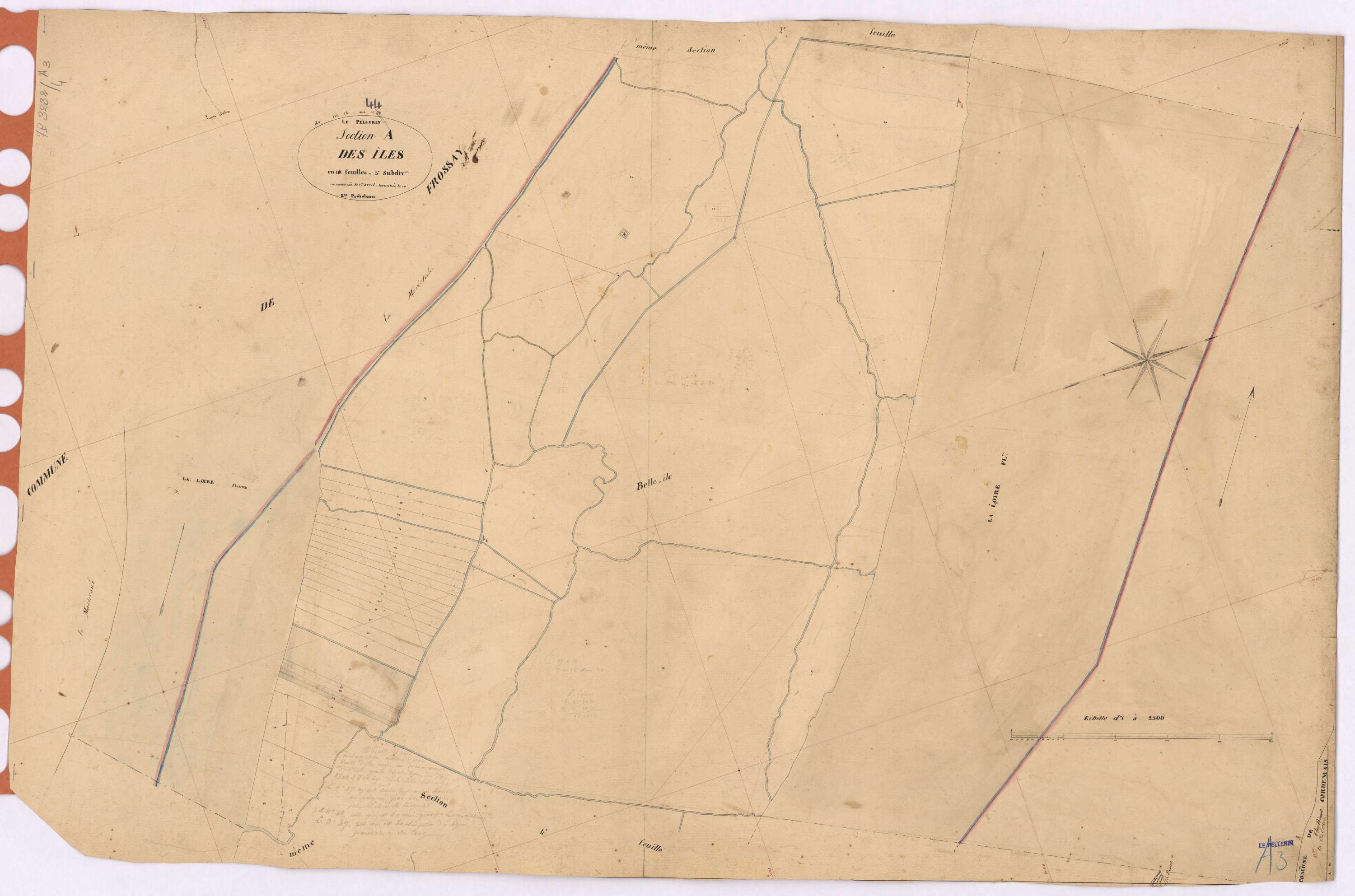 Le Pellerin - Section A3 Iles (section des) ; 13-56
