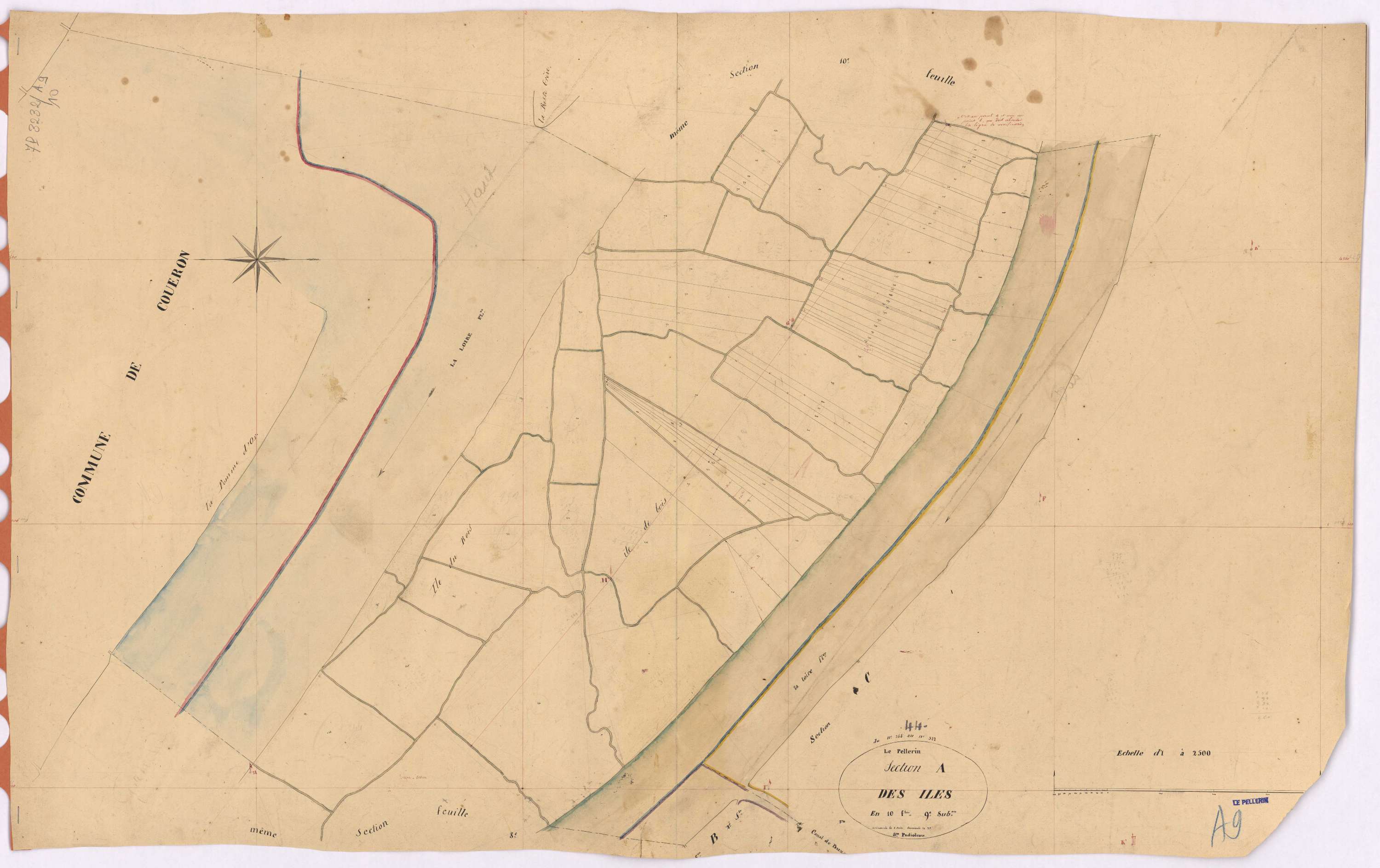 Le Pellerin - Section A9 Iles (section des) ; 244-322