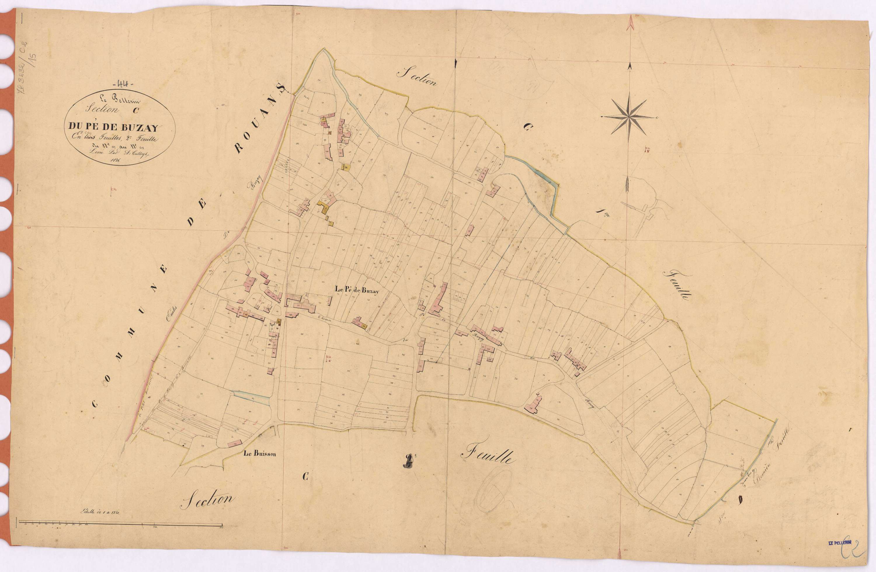 Le Pellerin - Section C2 Pé de Buzay (section du) ; 135-513
