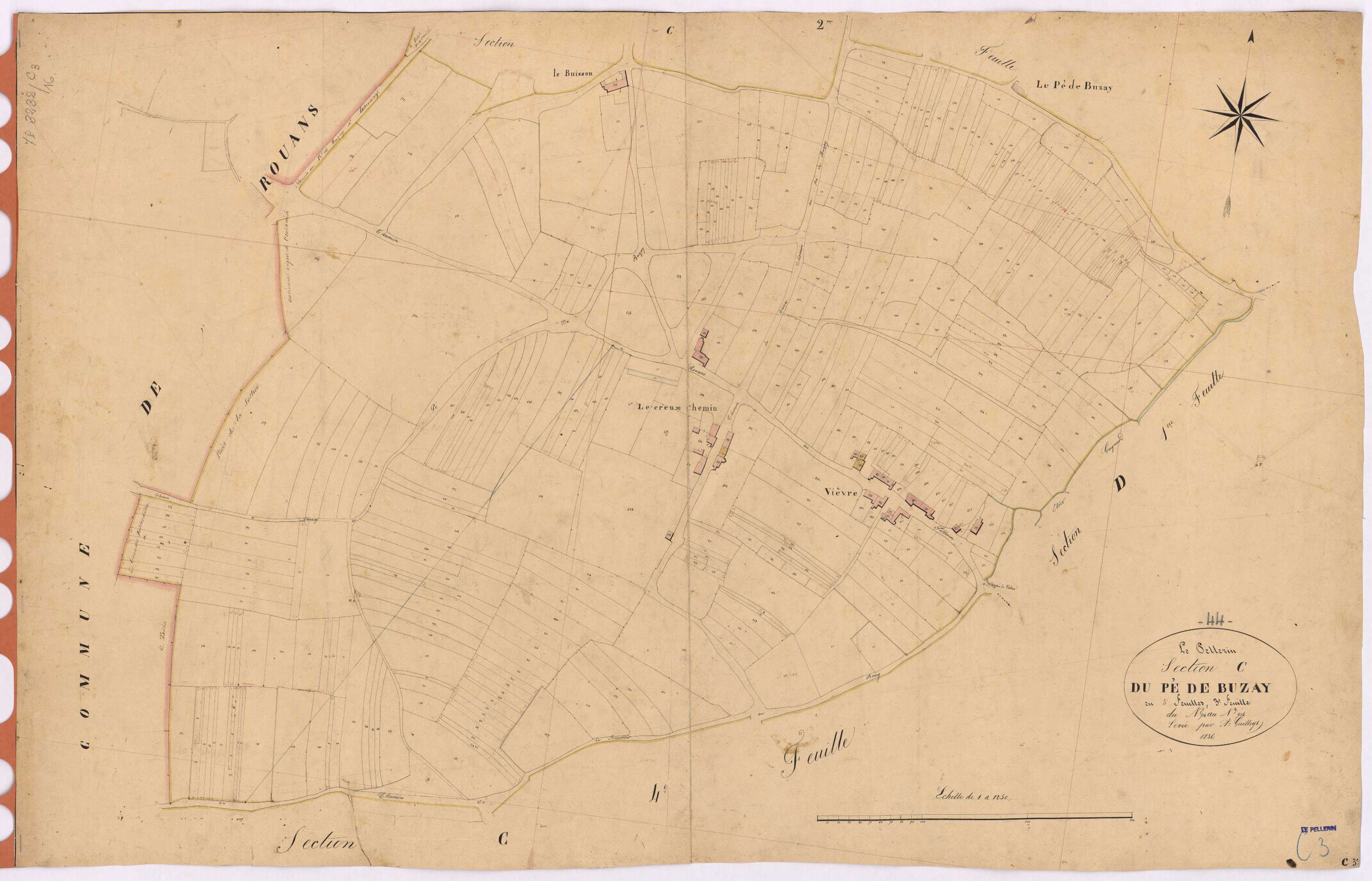 Le Pellerin - Section C3 Pé de Buzay (section du) ; 514-914