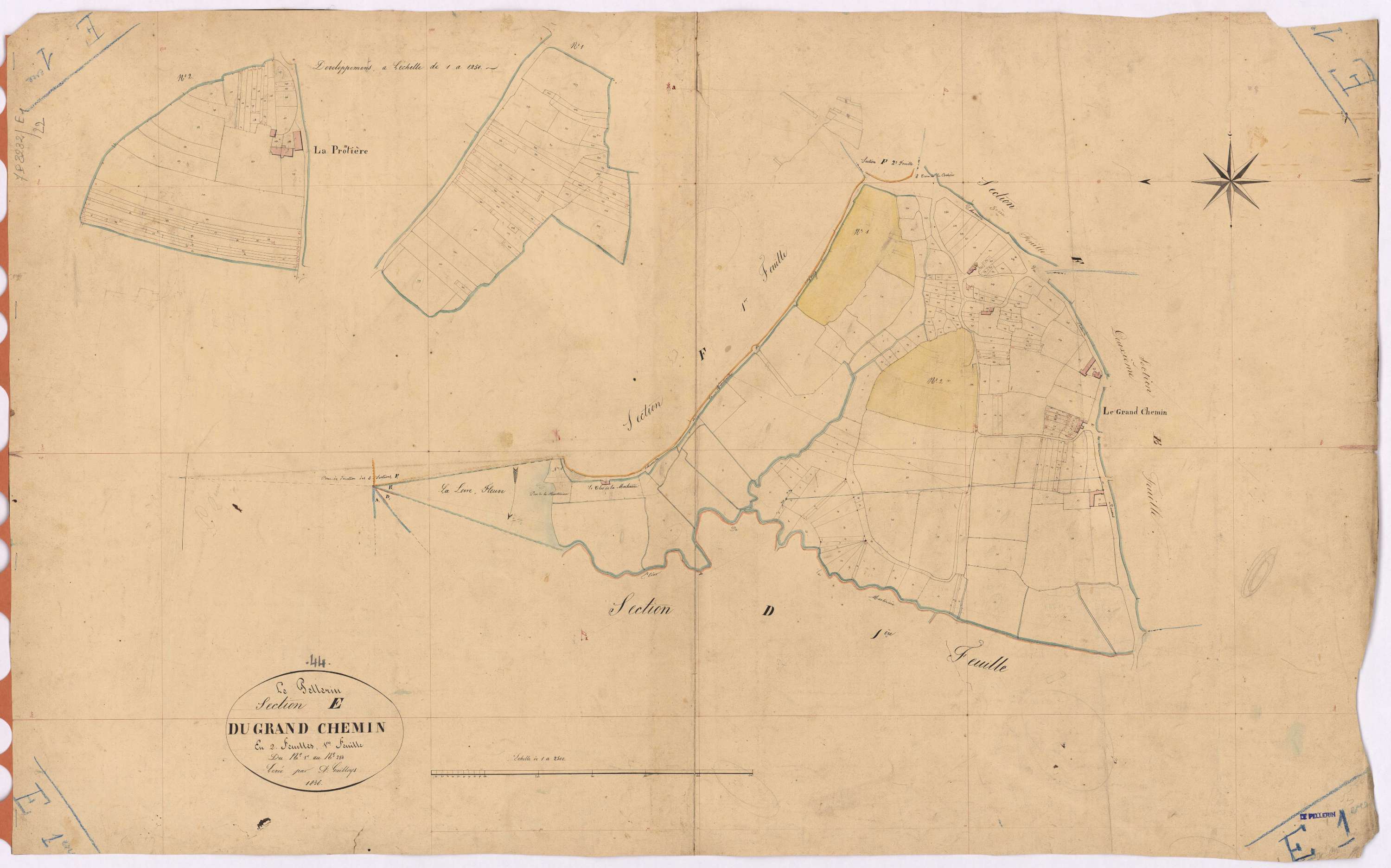 Le Pellerin - Section E1 Grand Chemin (section du) ; 1-284
