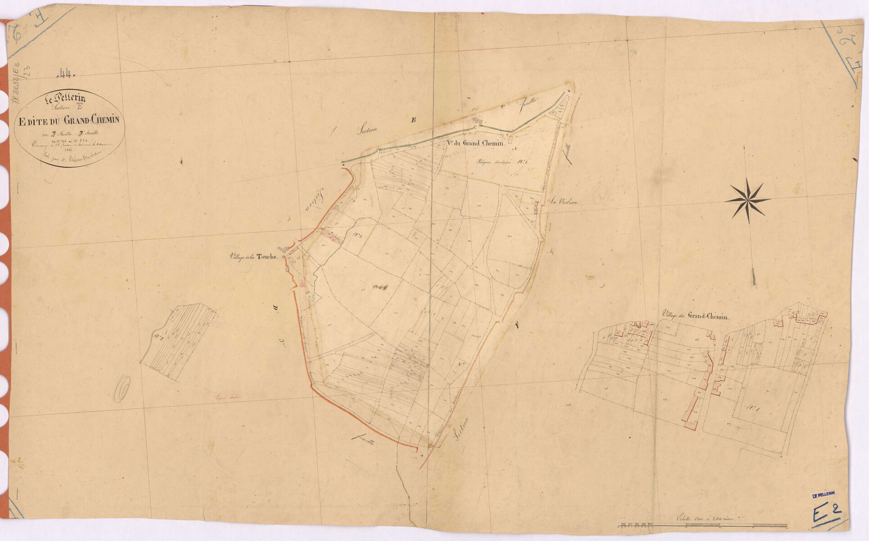 Le Pellerin - Section E2 Grand Chemin (section du) ; 285-524