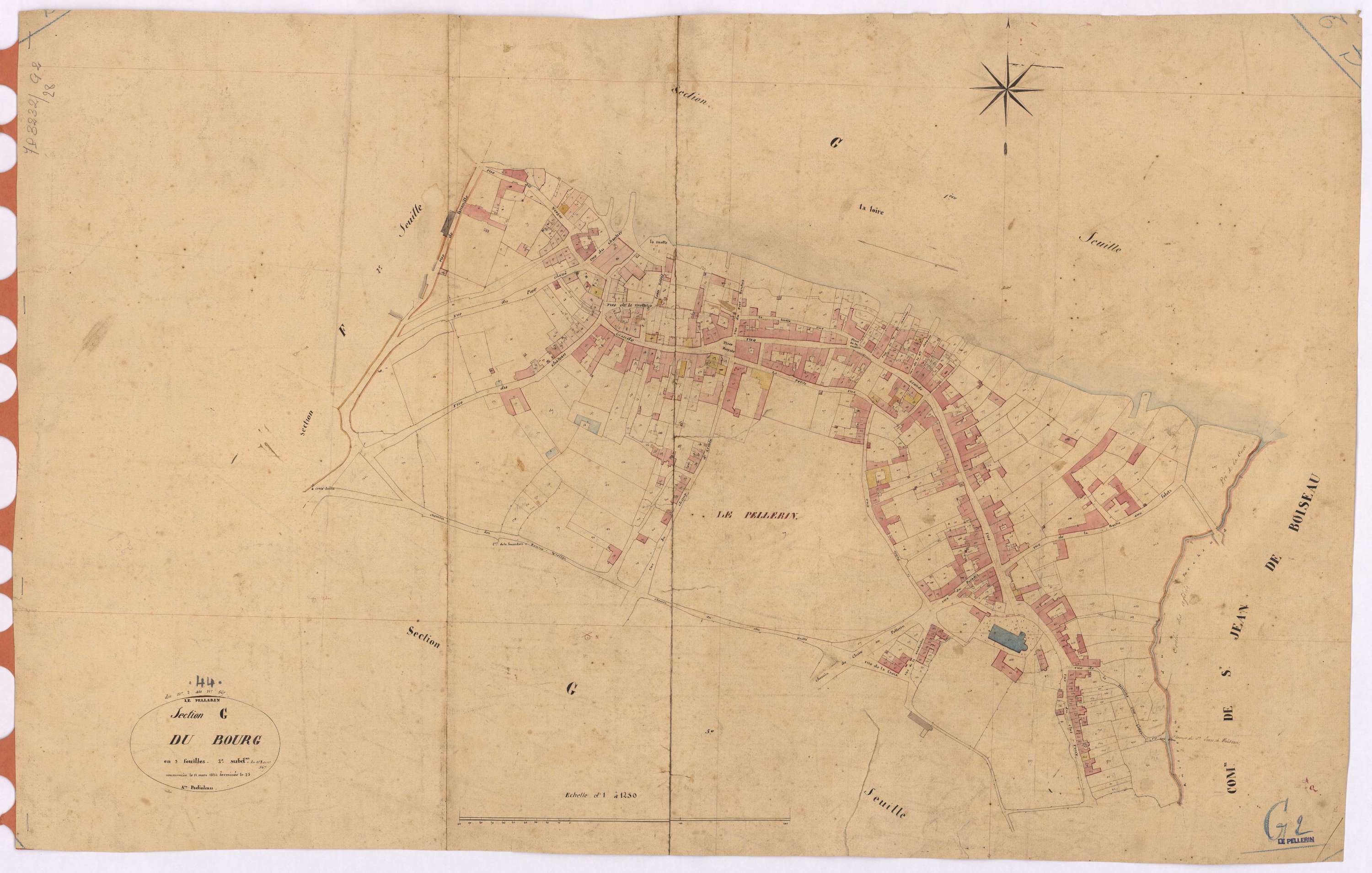 Le Pellerin - Section G2 Bourg (section du) ; 2-567