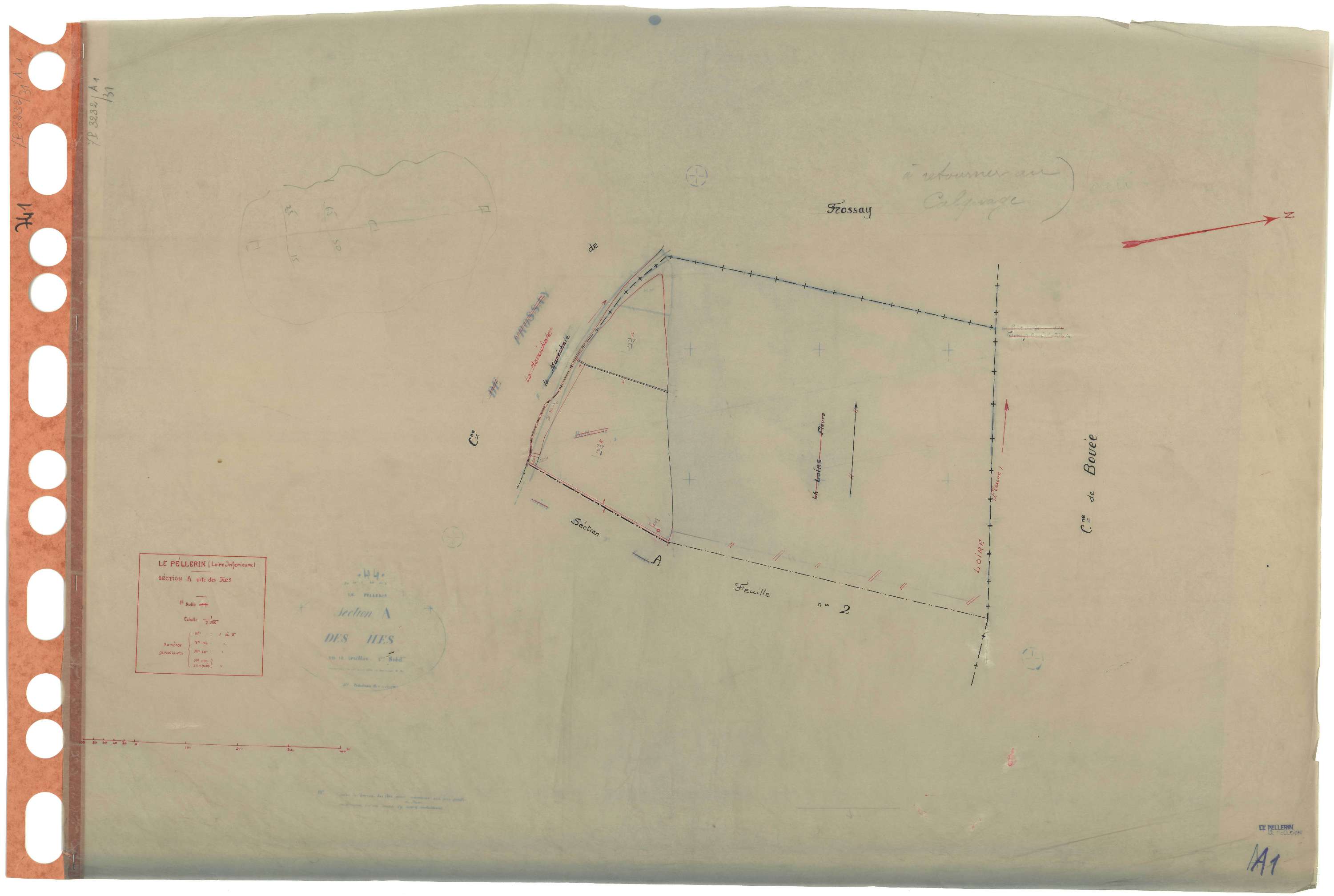 Le Pellerin - Section A1 Iles (section des) . 1-5