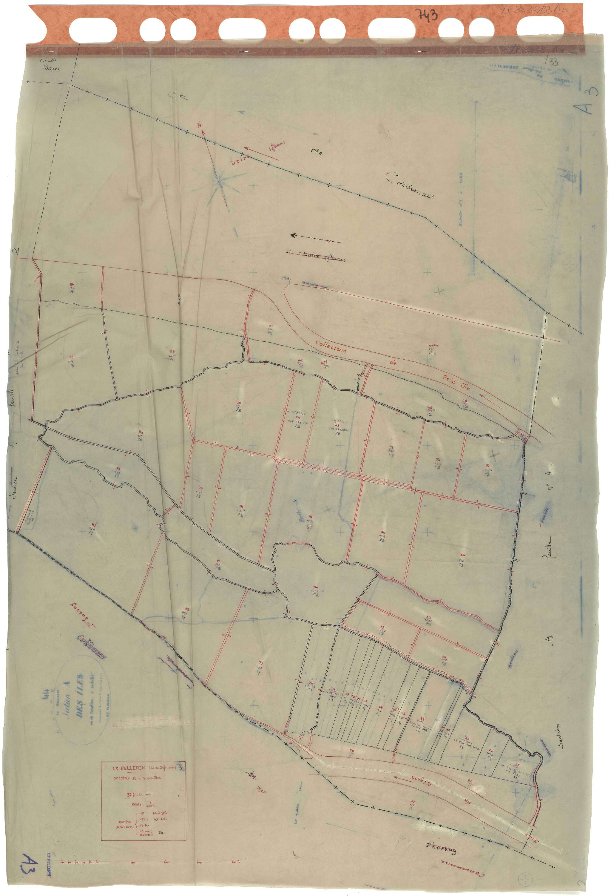 Le Pellerin - Section A3 Iles (section des) . 32-82