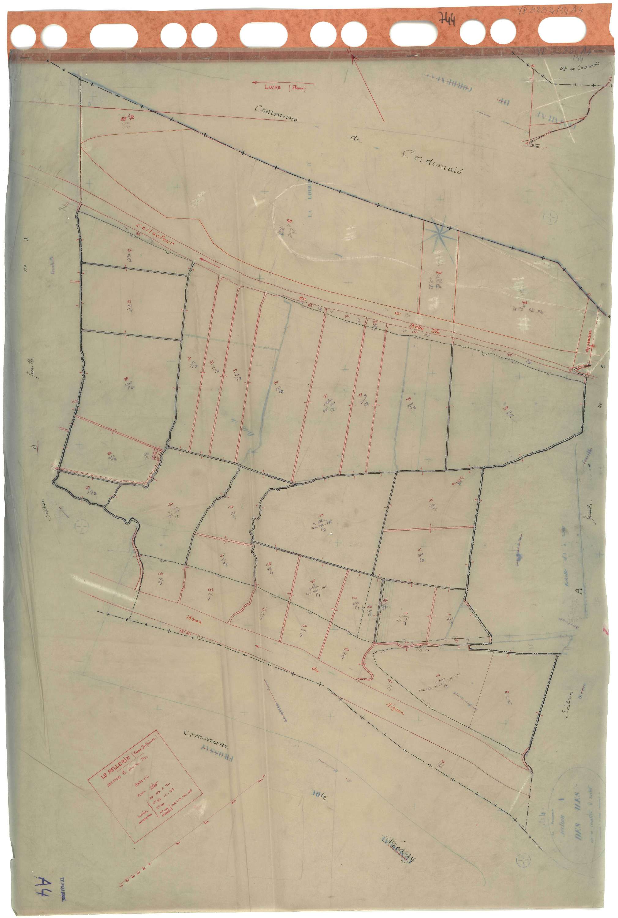 Le Pellerin - Section A4 Iles (section des) . 83-134