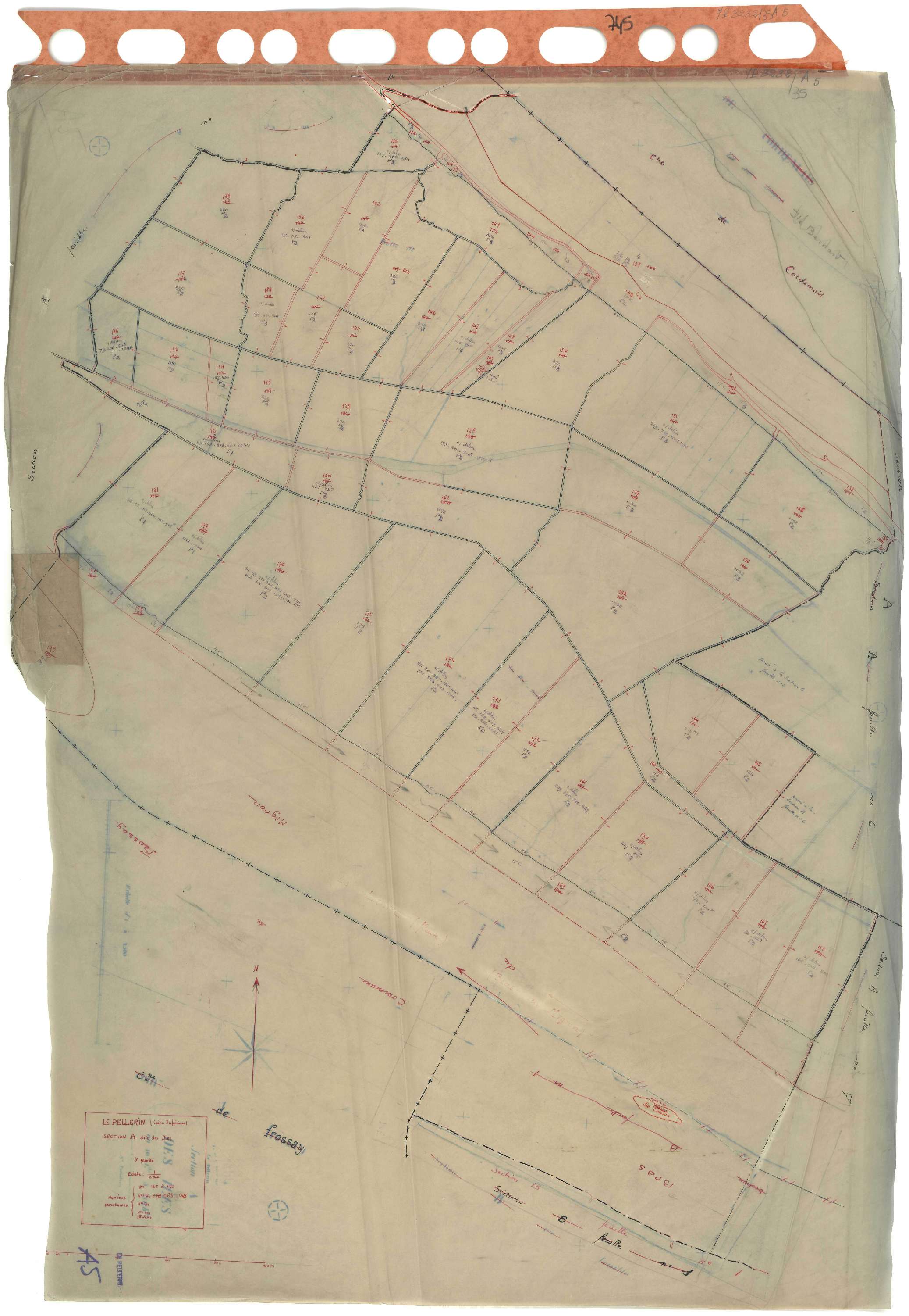 Le Pellerin - Section A5 Iles (section des) . 135-190