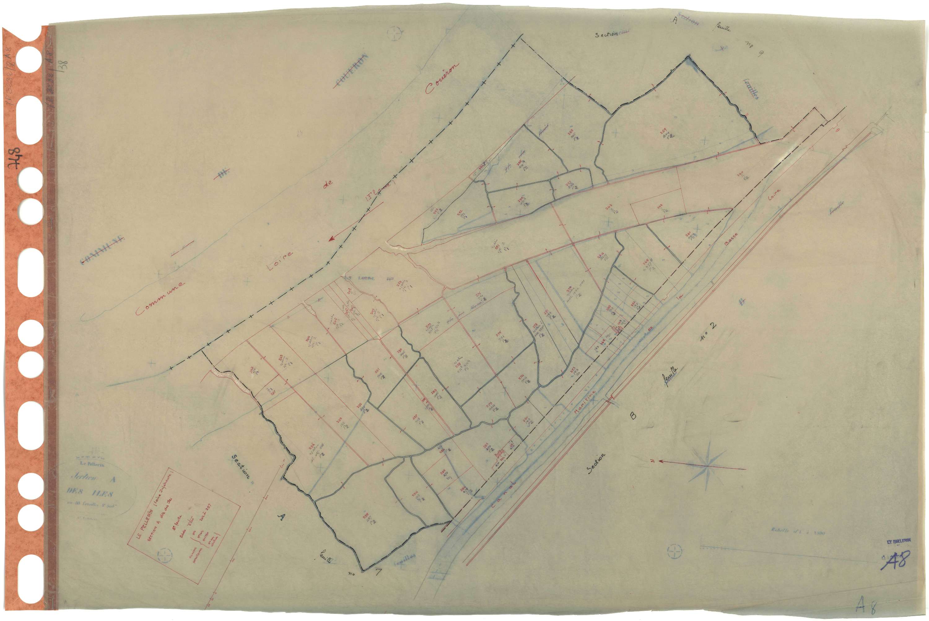 Le Pellerin - Section A8 Iles (section des) . 242-297