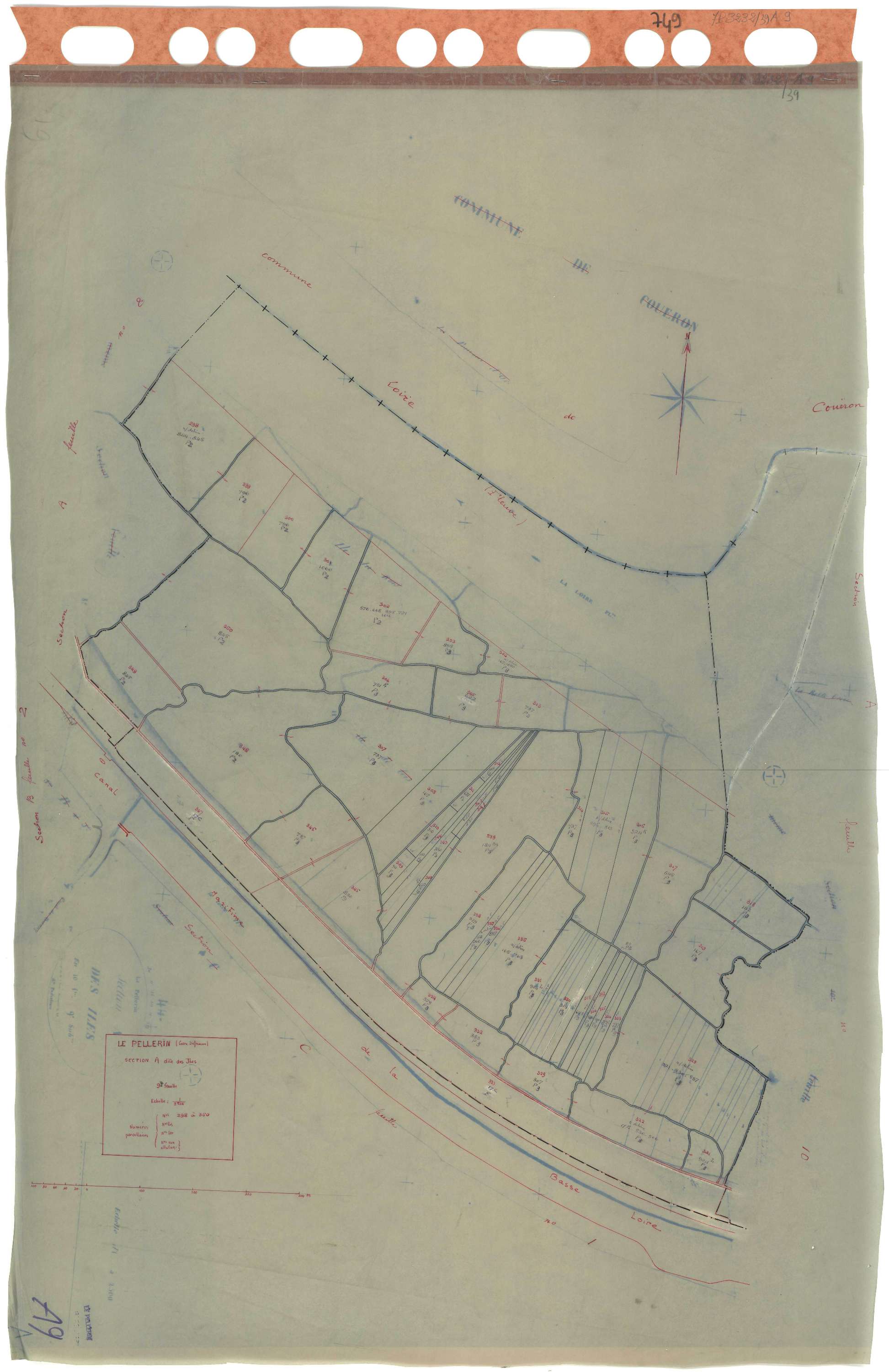 Le Pellerin - Section A9 Iles (section des) . 298-350