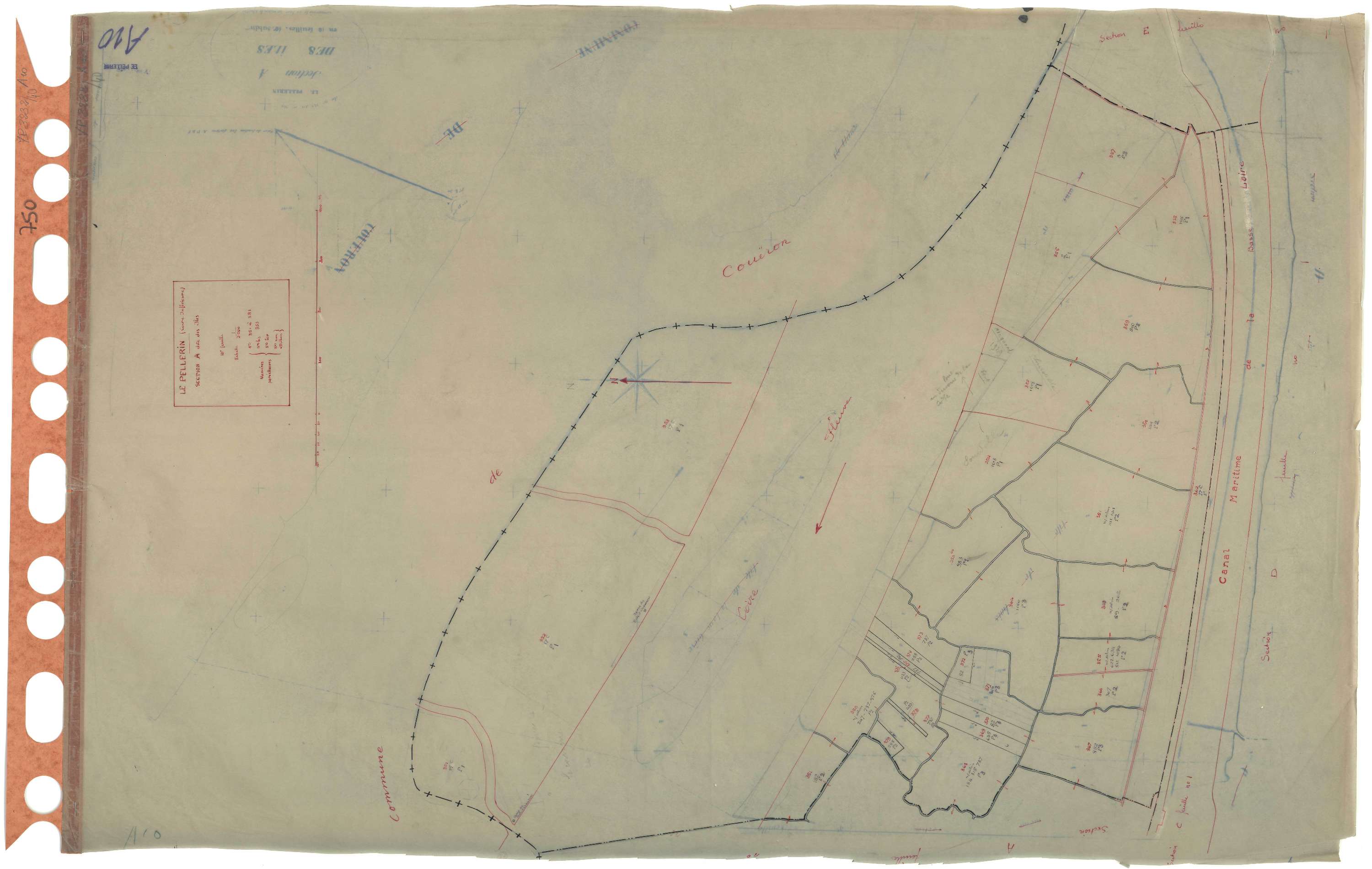 Le Pellerin - Section A10 Iles (section des) . 351-381