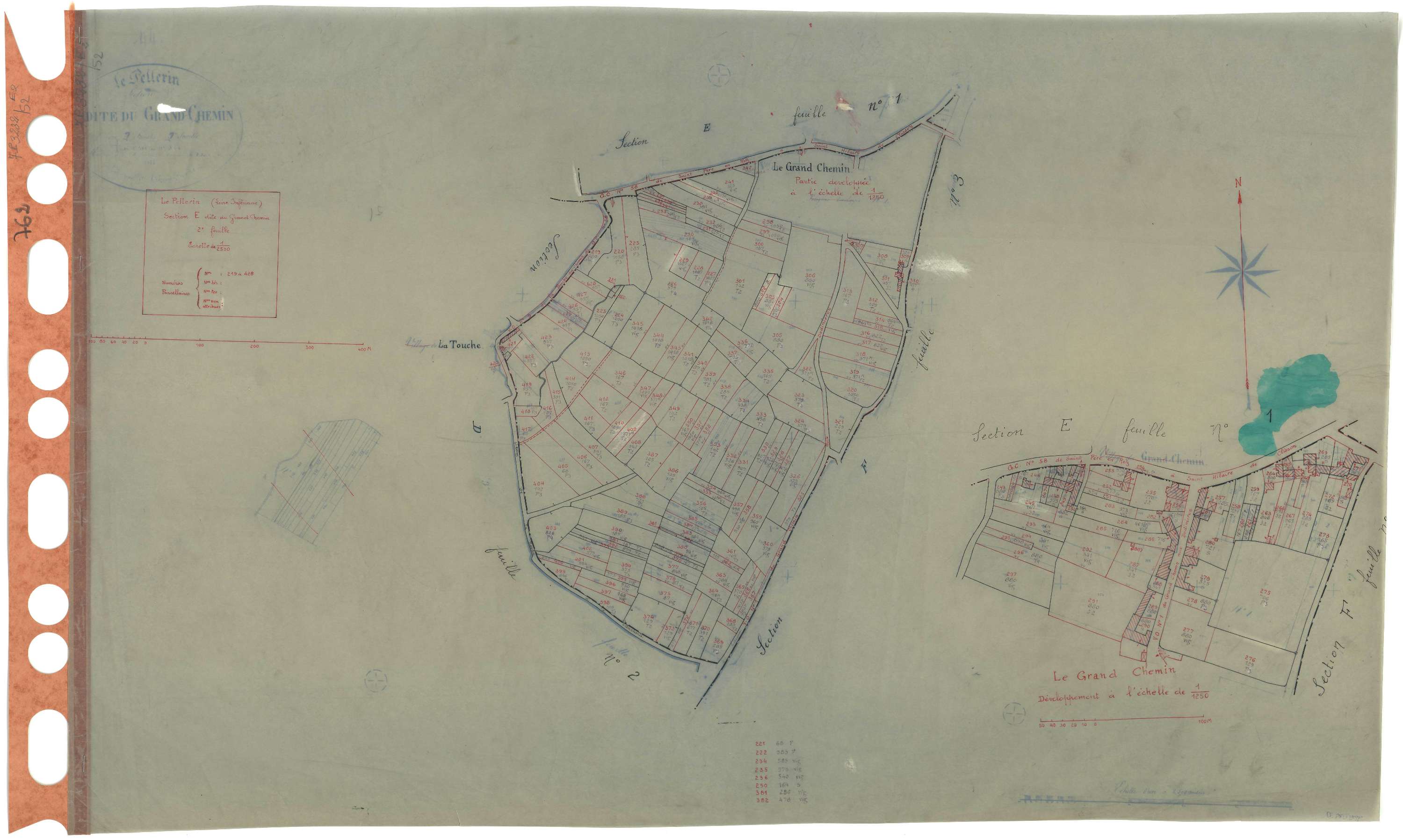 Le Pellerin - Section E2 Grand Chemin (section du) . 219-428