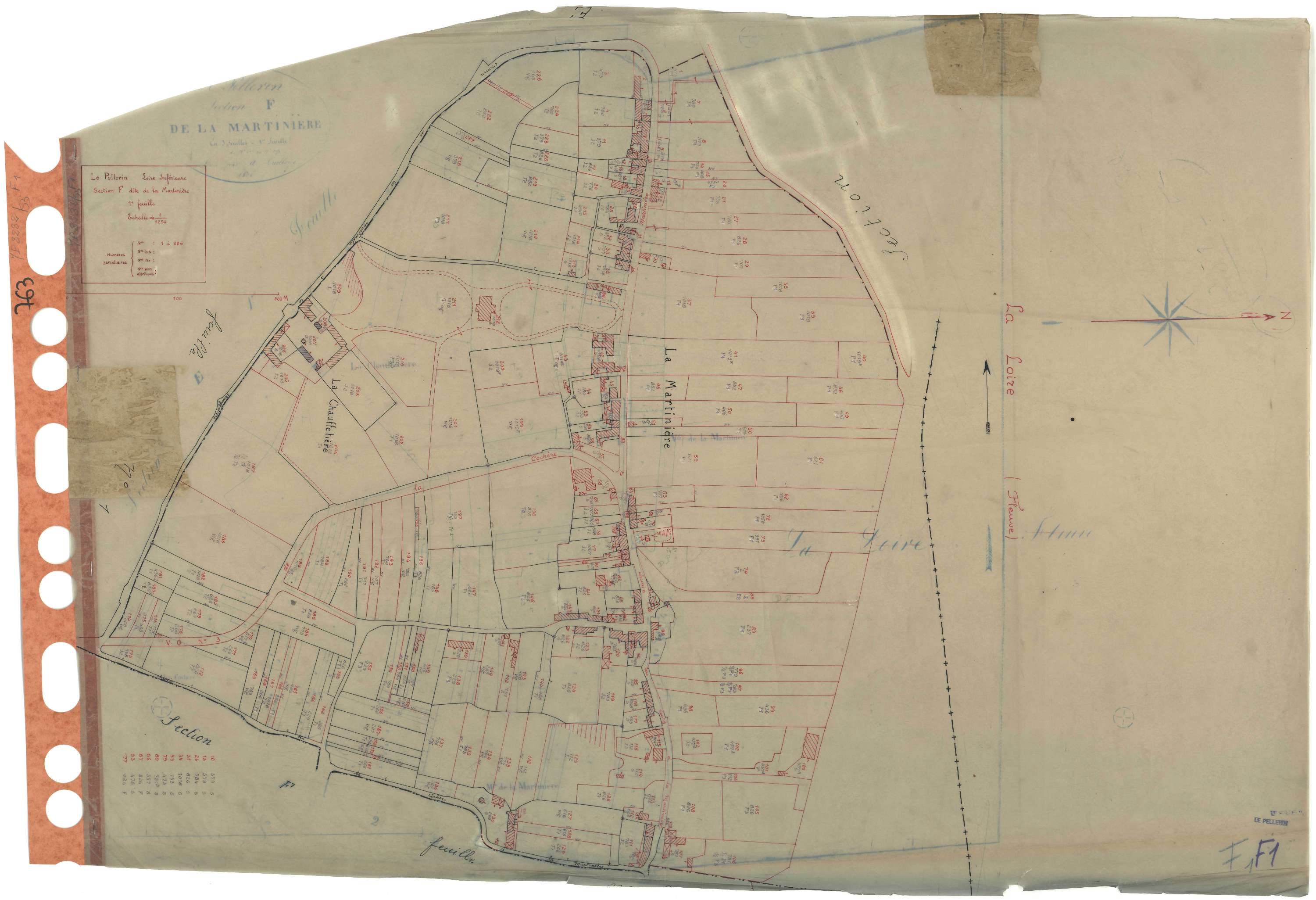 Le Pellerin - Section F1 Martinière (section de La) . 1-226