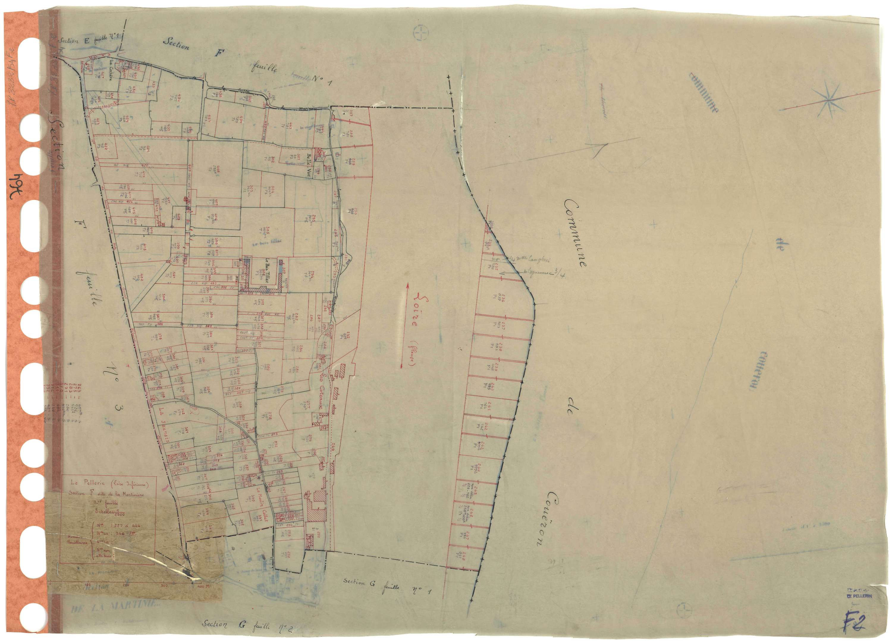 Le Pellerin - Section F2 Martinière (section de La) . 227-444