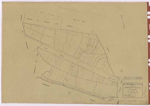 Le Pellerin - Section B1 Pavillon (section du) ; 1-79