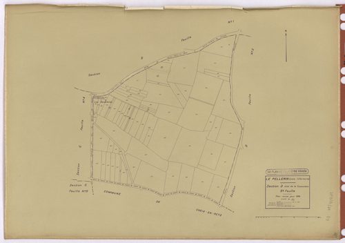 Le Pellerin - Section D3 Cossonière (section de La) ; 577-654