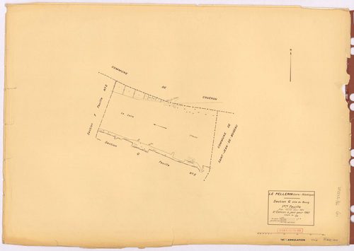 Le Pellerin - Section G1 Bourg (section du) ; 1-18