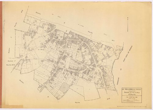 Le Pellerin - Section G2 Bourg (section du) ; 19-562