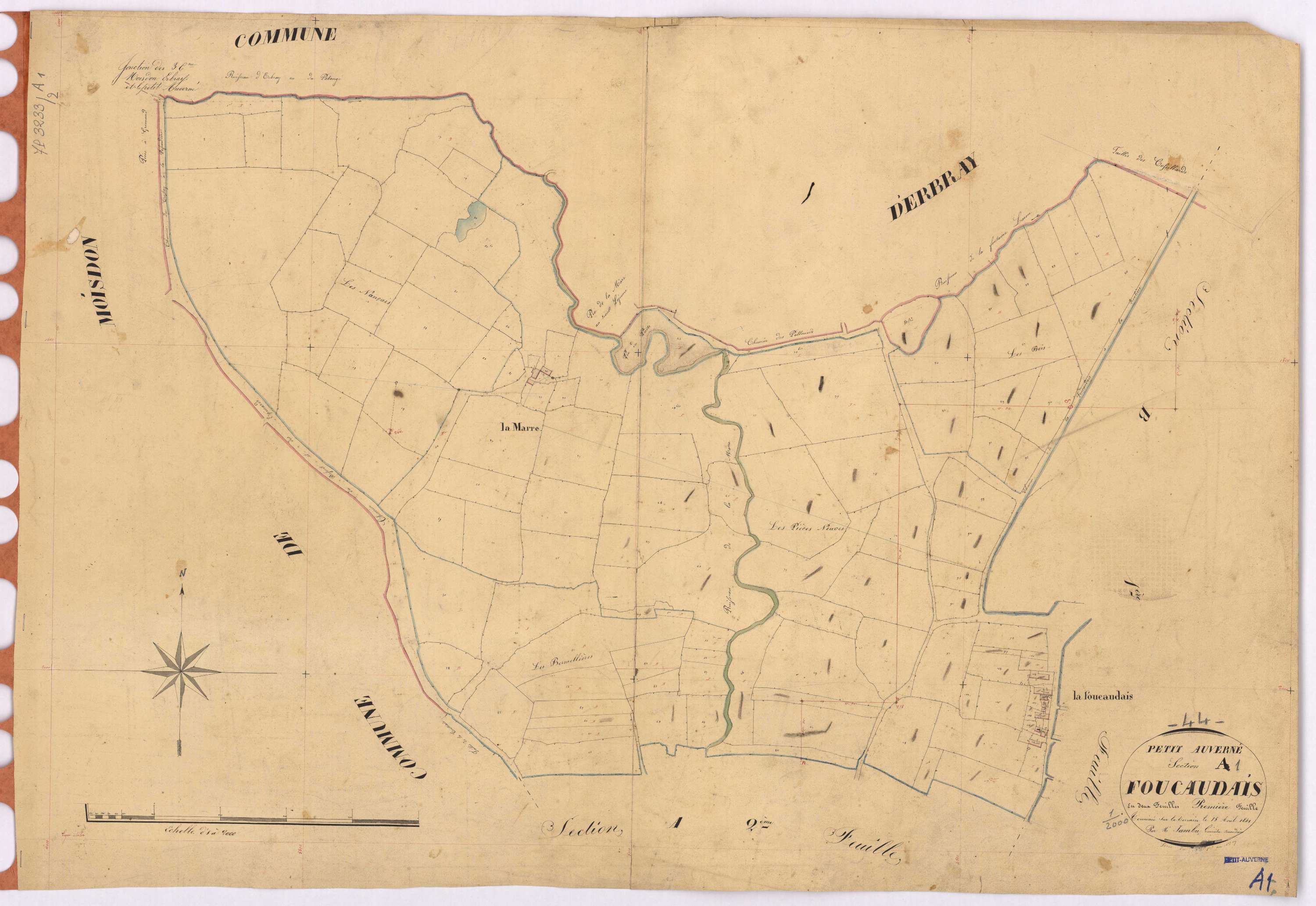 Petit-Auverné - Section A1 Foucaudais (section de La) ; 1-117