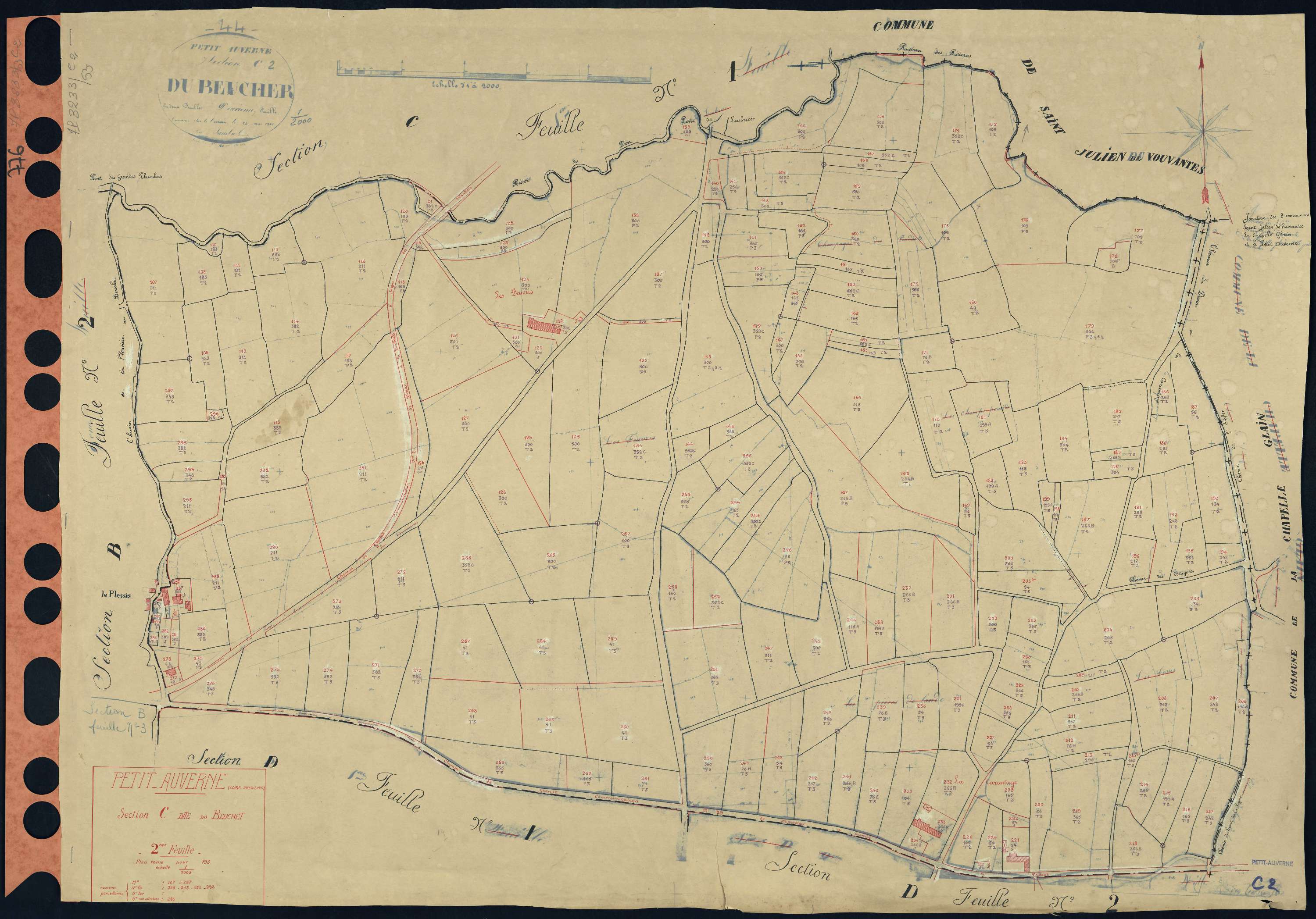 Petit-Auverné - Section C2 Beuchet (section du) . 107-297