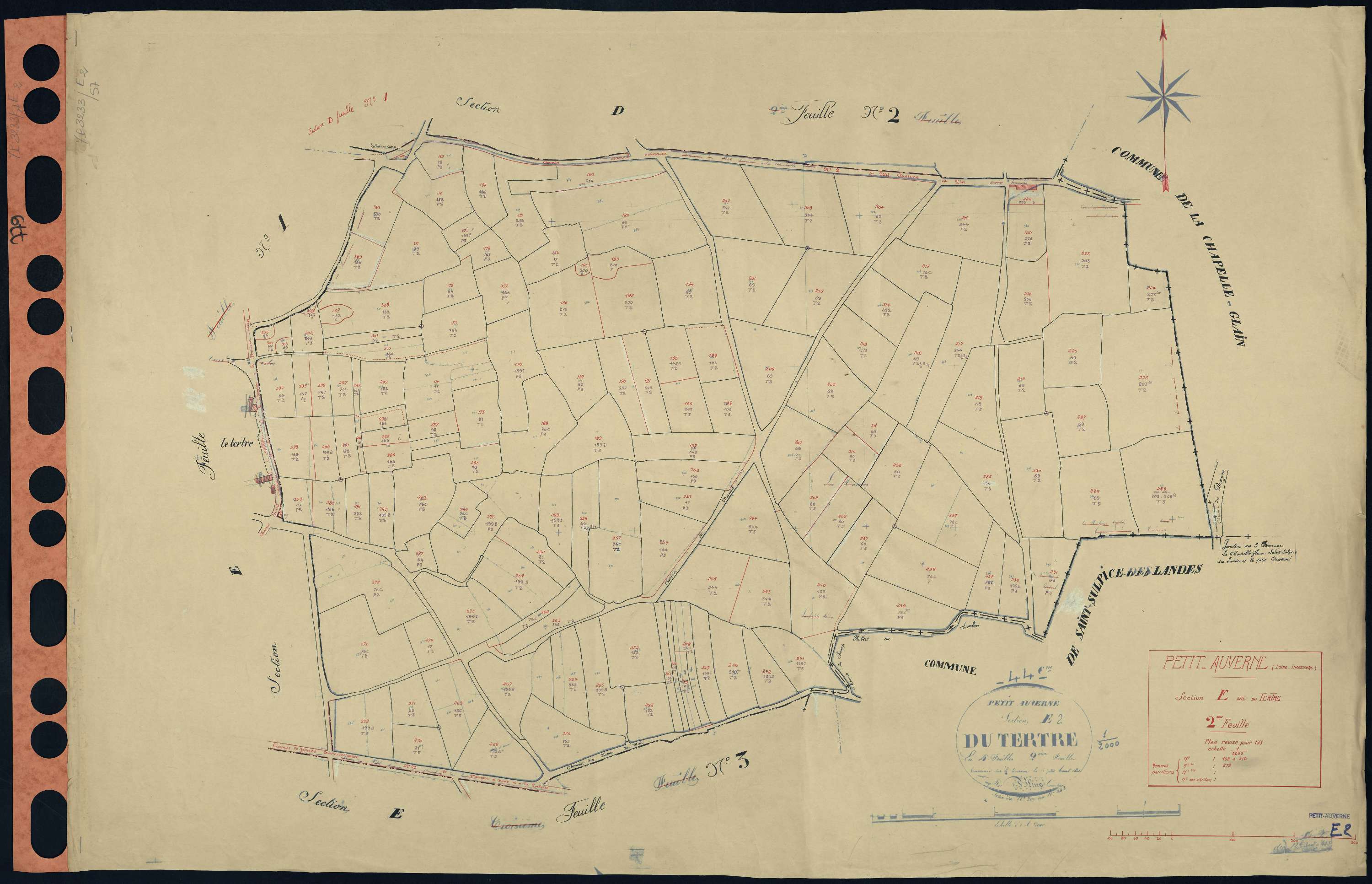 Petit-Auverné - Section E2 Tertre (section du) . 168-310