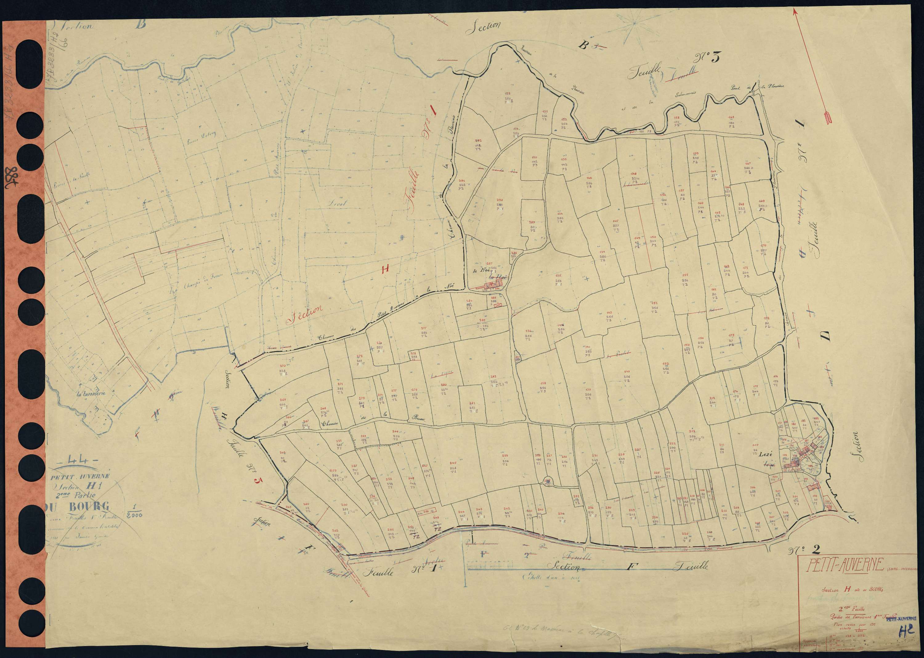 Petit-Auverné - Section H2 Bourg (section du) . 128-292