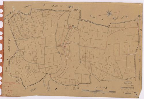 Petit-Auverné - Section D1 Carantage (section de La) ; 1-212