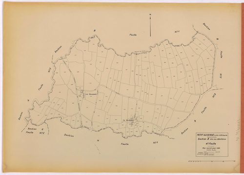 Petit-Auverné - Section B4 Ménillières (section des) ; 353-471