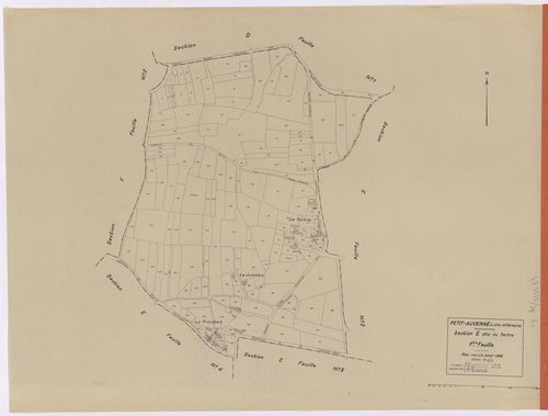 Petit-Auverné - Section E1 Tertre (section du) ; 1-167