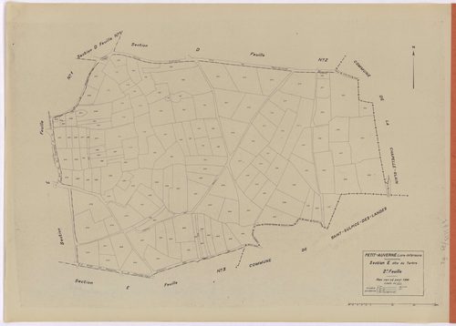 Petit-Auverné - Section E2 Tertre (section du) ; 168-310