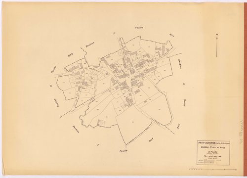 Petit-Auverné - Section H3 Bourg (section du) ; 293-419