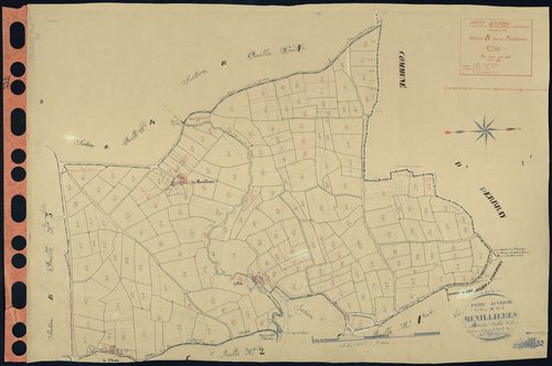 Petit-Auverné - Section B2 Menillières (section des) . 92-288