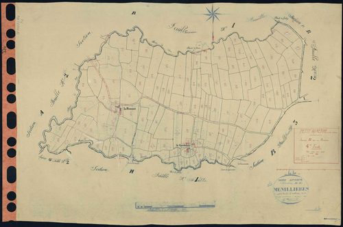 Petit-Auverné - Section B4 Menillières (section des) . 353-471