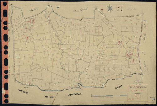 Petit-Auverné - Section D2 Carantage (section de La) . 213-448