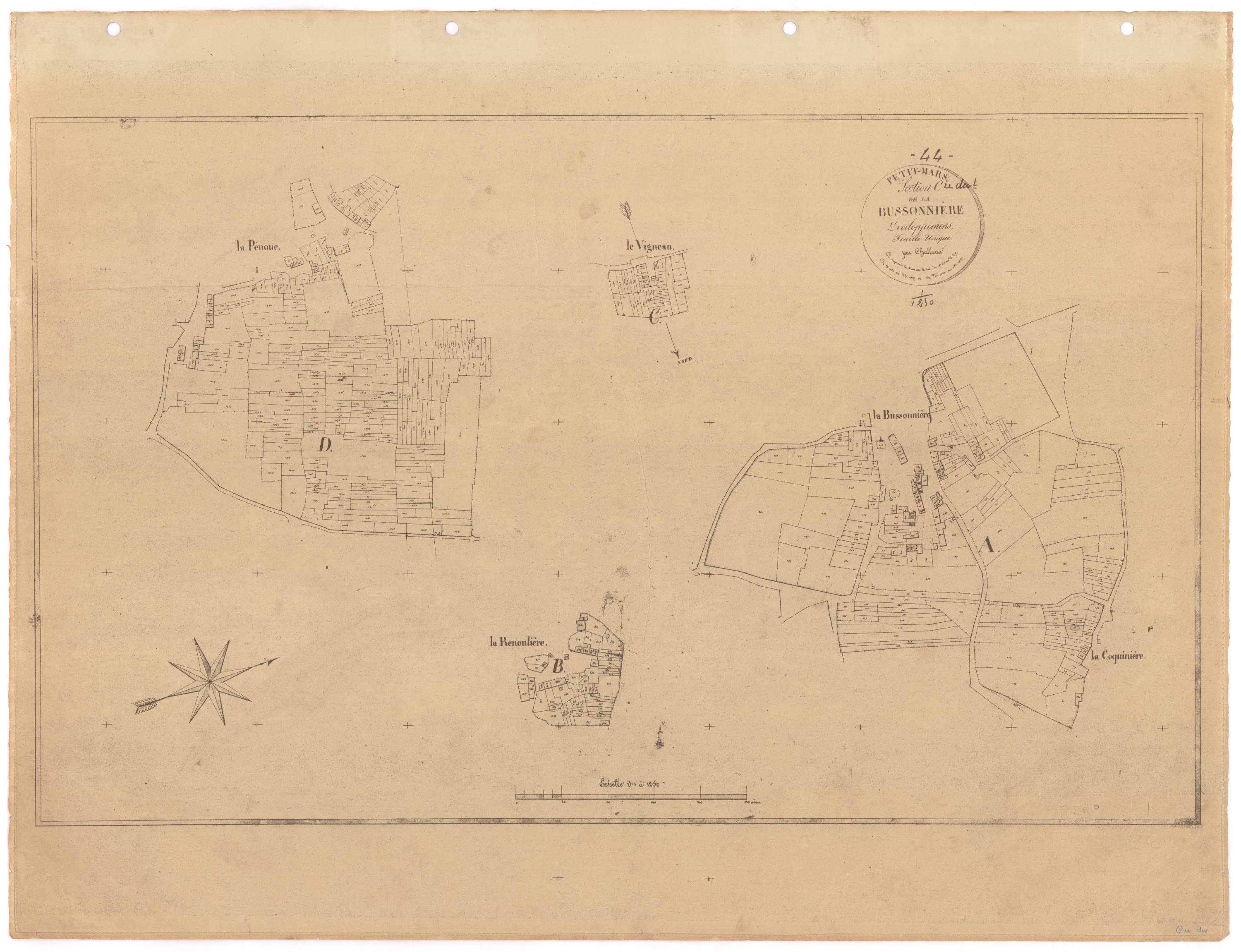 Petit-Mars - Section C (développement) Bussonière (section de La)