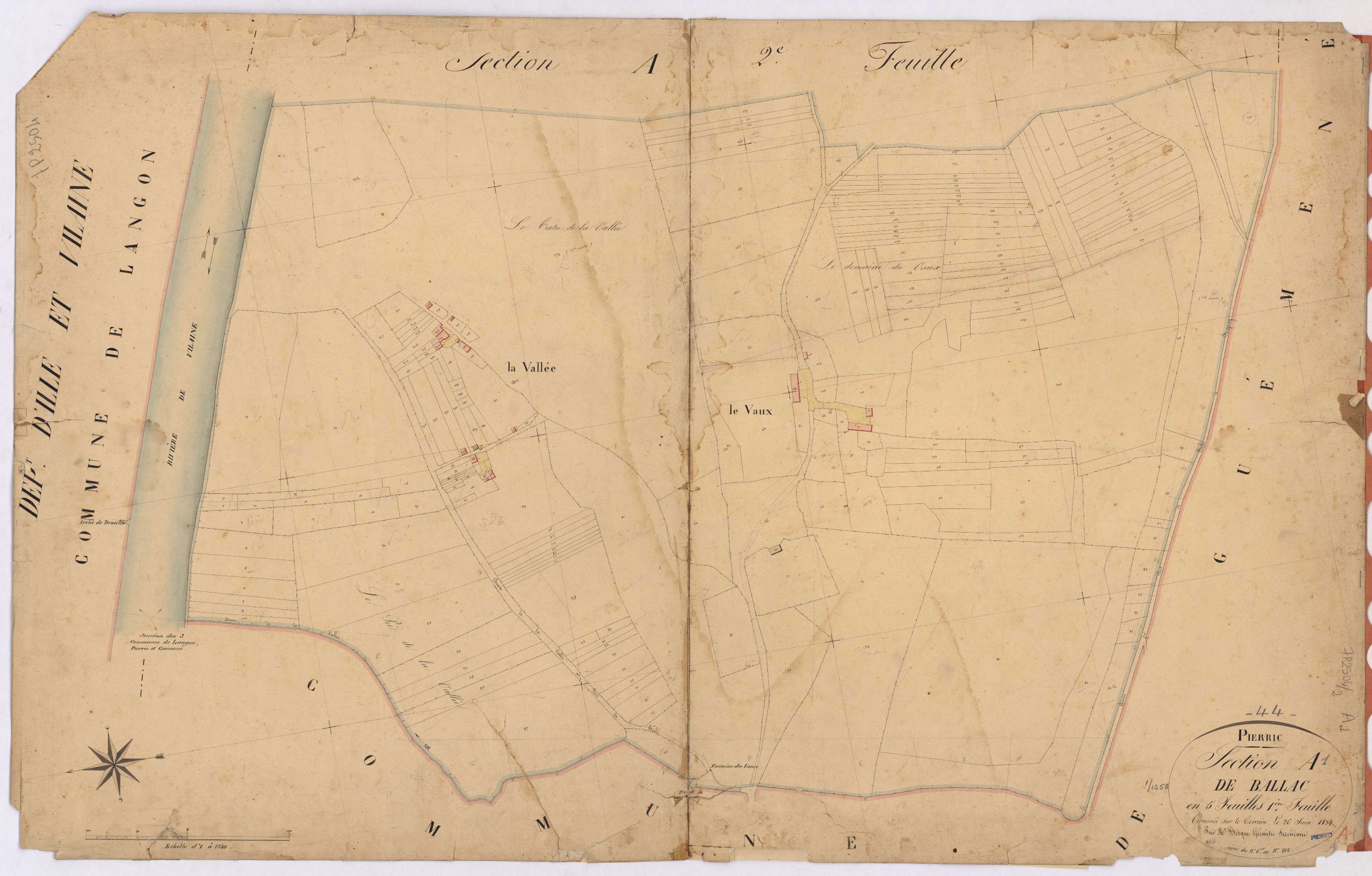 Pierric - Section A1 Ballac (section de) ; 1-212
