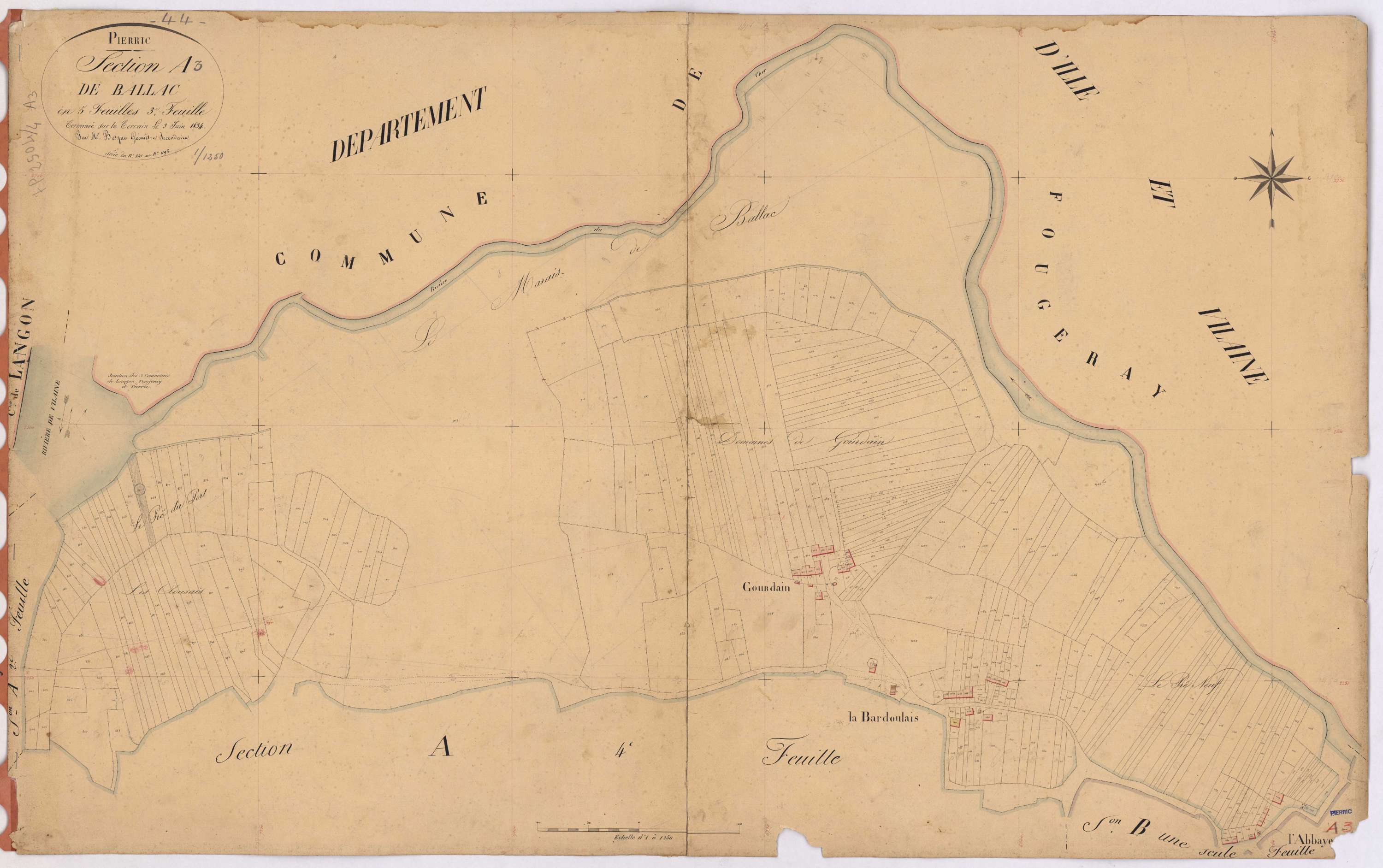 Pierric - Section A3 Ballac (section de) ; 841-1192