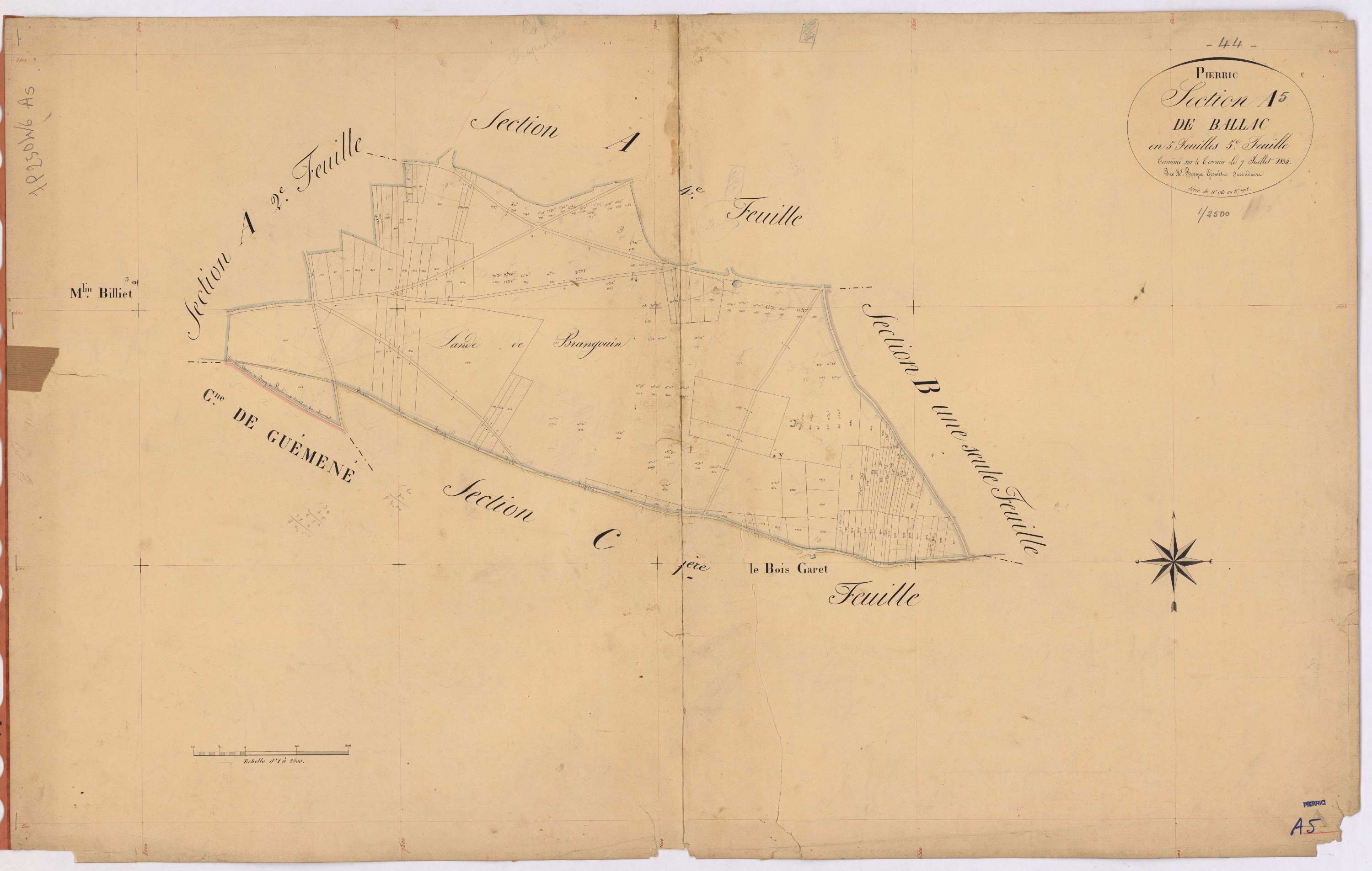 Pierric - Section A5 Ballac (section de) ; 1761-1918