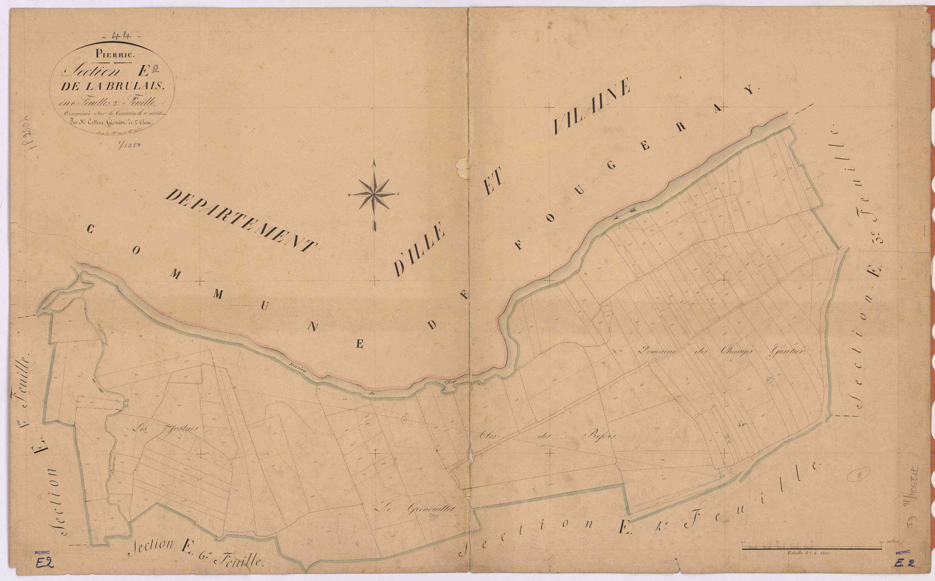 Pierric - Section E2 Brulais (section de La) ; 284-429bis