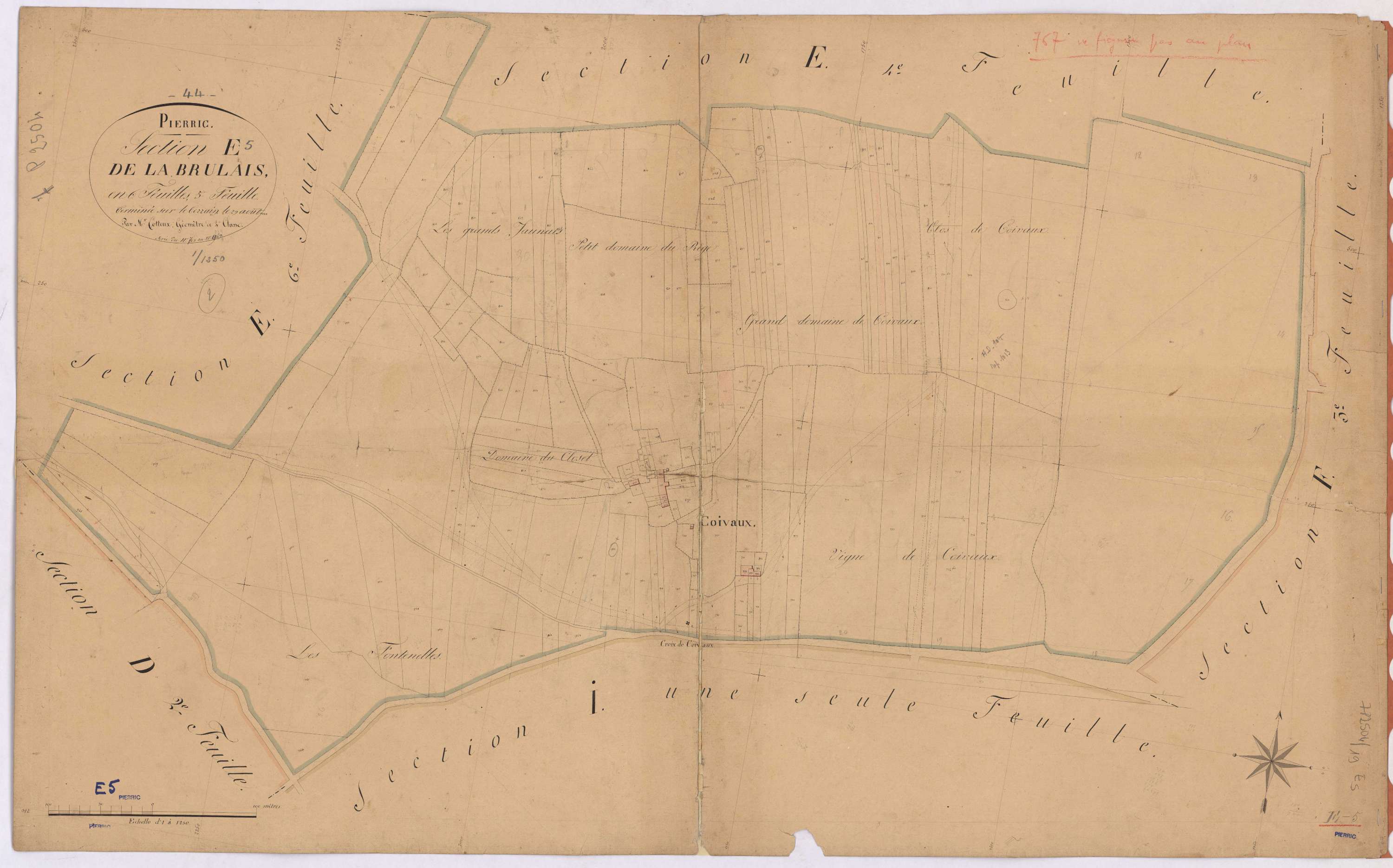 Pierric - Section E5 Brulais (section de La) ; 765-949