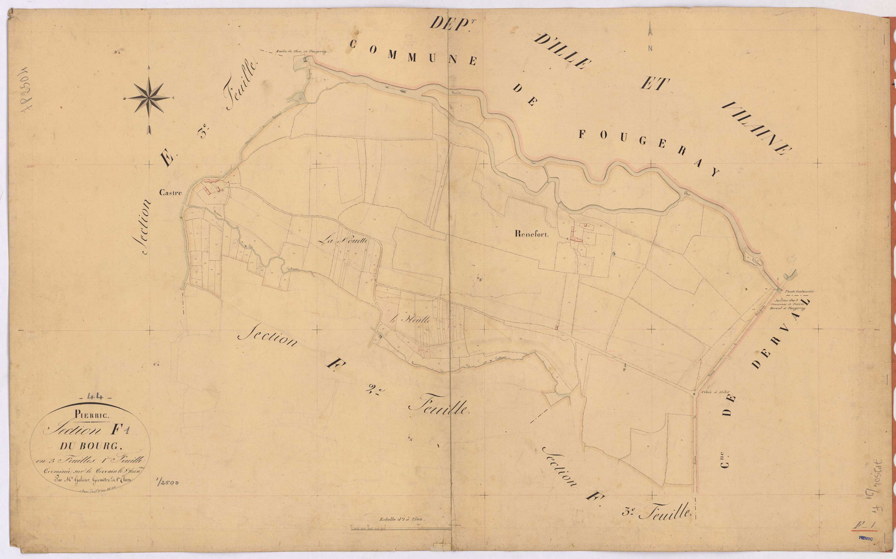 Pierric - Section F1 Bourg (section du) ; 1-118