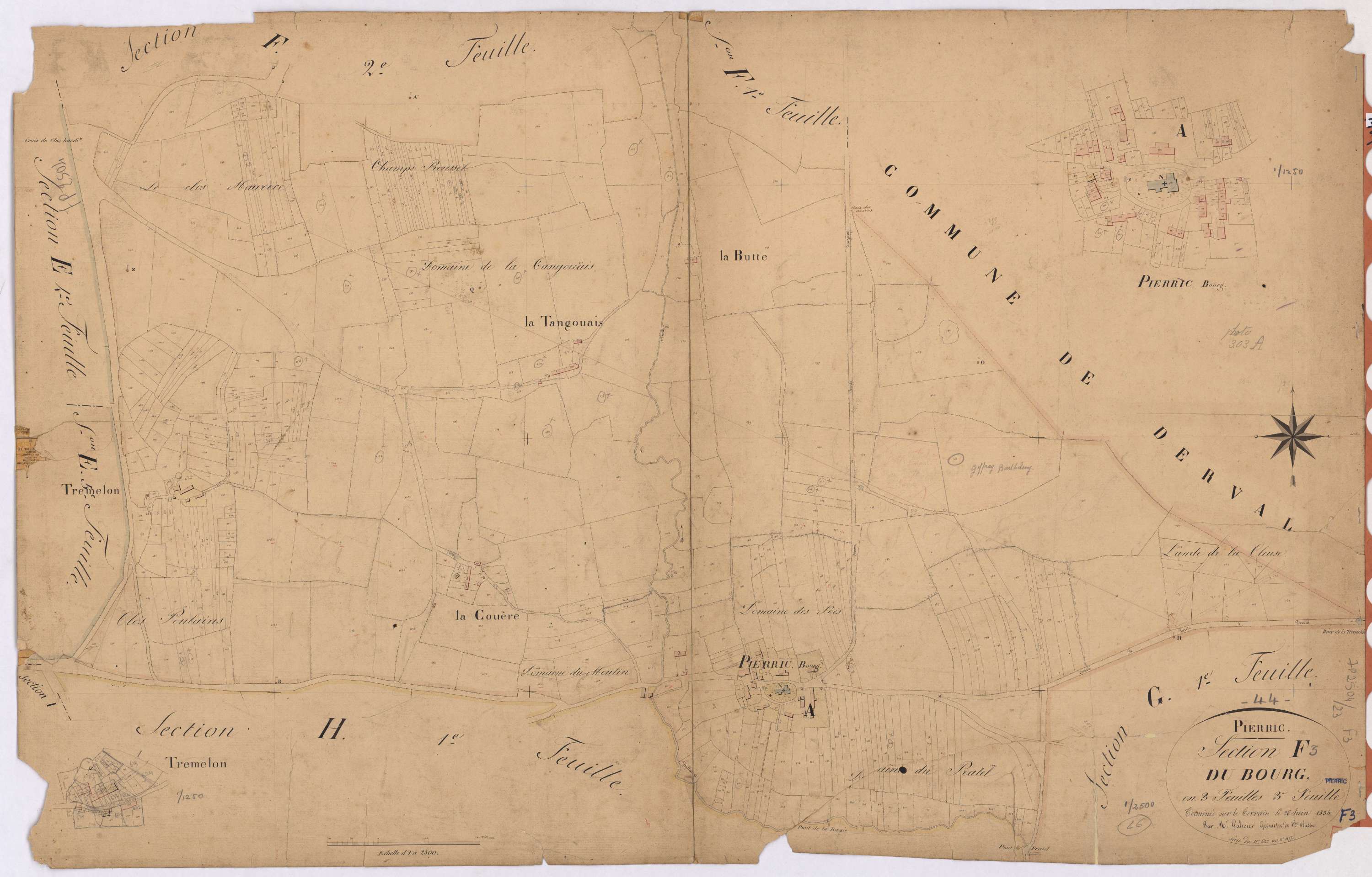 Pierric - Section F3 Bourg (section du) ; 620-1177