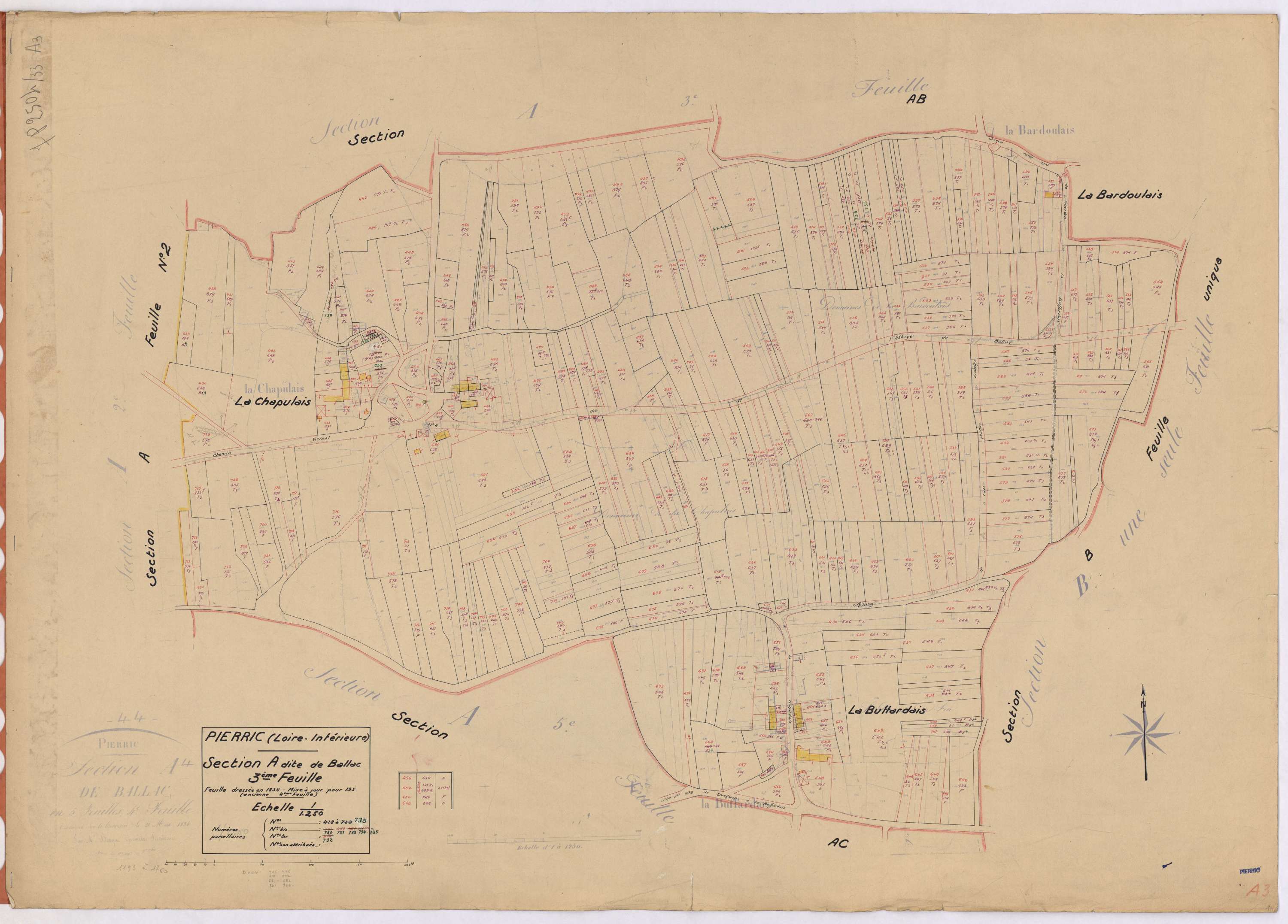 Pierric - Section A3 Ballac (section de) ; 428-735