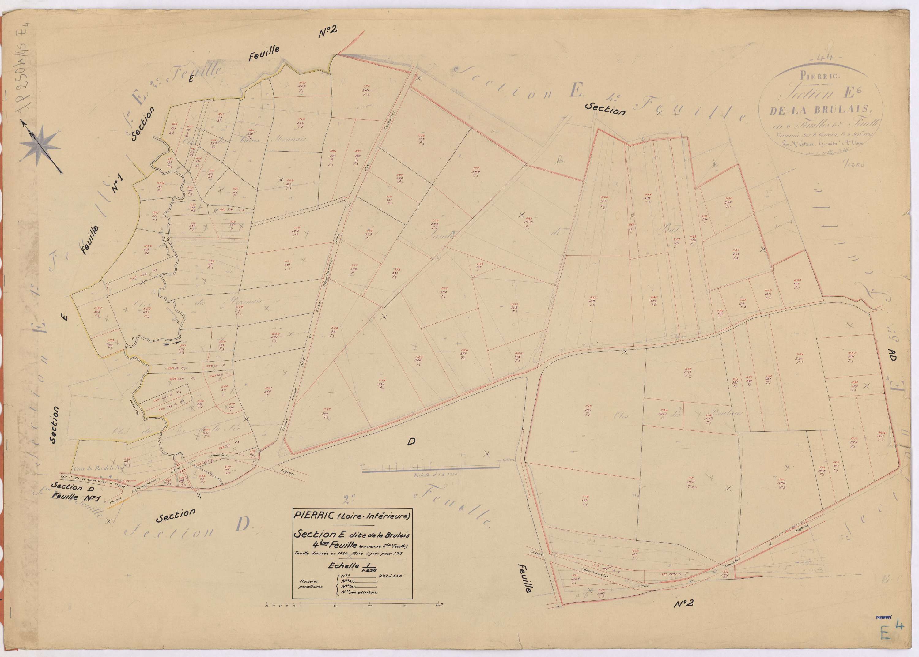 Pierric - Section E4 Brulais (section de) ; 449-558