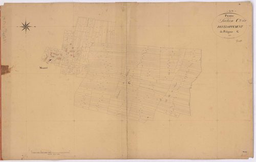 Pierric - Section C2 (développement) Mantel (section de) ; 741bis-1659 ; développement du village de Mantel