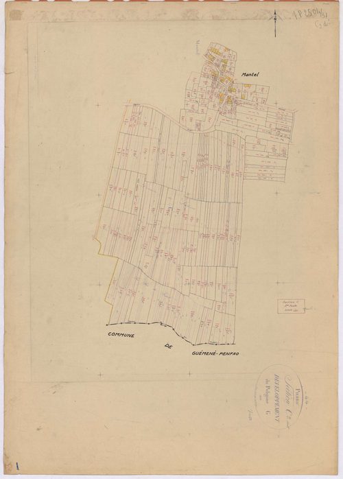 Pierric - Section C2 (développement) Mantel (section de) ; 526-1115 ; développement du village de Mantel
