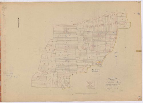 Pierric - Section D1 (développement) Boudrinal (section de) ; 1-649 ; développement du village de Boudrinal