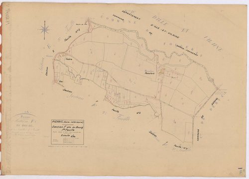 Pierric - Section F1 Bourg (section du) ; 1-91