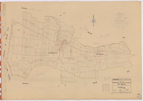 Pierric - Section F2 Bourg (section du) ; 92-340