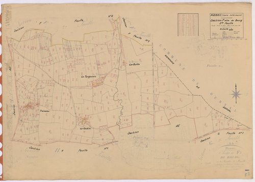 Pierric - Section F3 Bourg (section du) ; 341-670