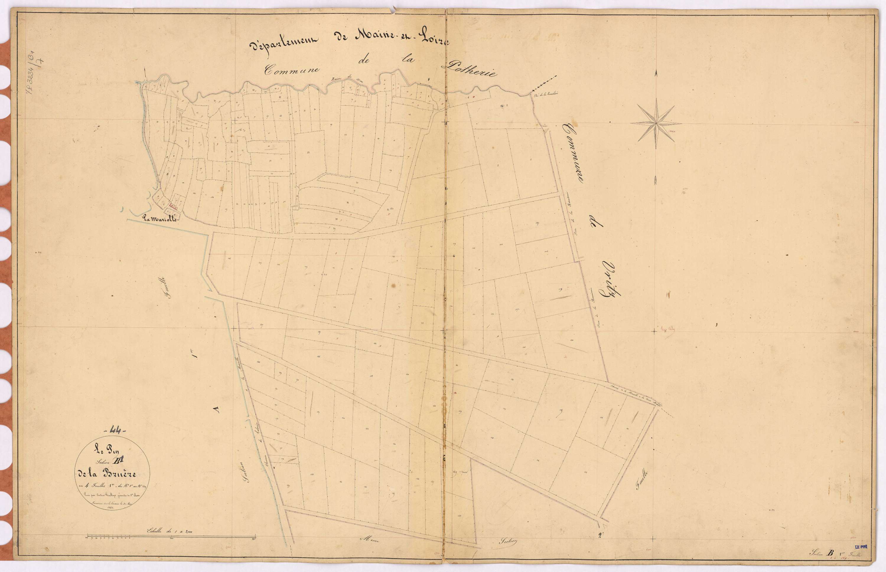 Le Pin - Section B1 Bruère (section de La) ; 1-169